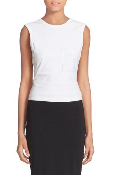 Women's T By Alexander Wang Open Back Twist Jersey Tank