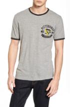 Men's American Needle Portage Pittsburgh Penguins Ringer T-shirt - Grey
