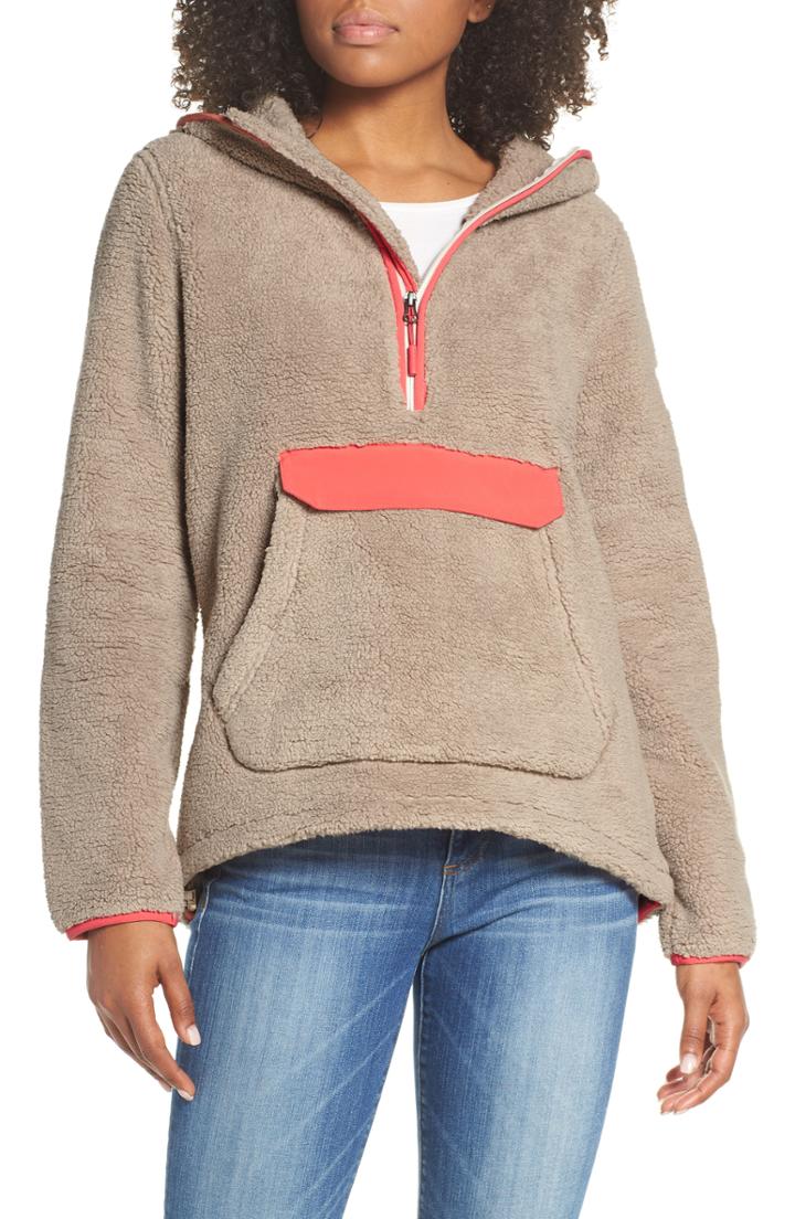 Women's The North Face Campshire High Pile Fleece Pullover Hoodie - Beige