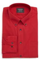 Men's Nordstrom Men's Shop Smartcare(tm) Traditional Fit Pinpoint Dress Shirt 32/33 - Red