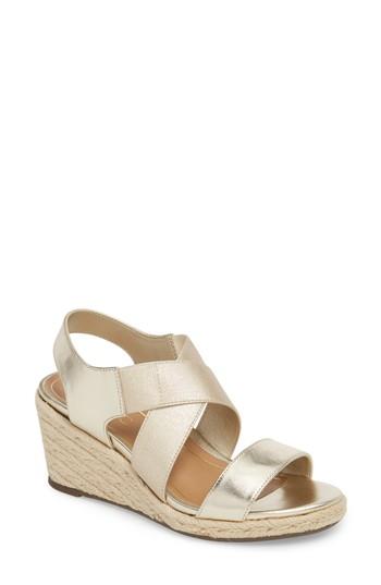 Women's Vionic Ainsleigh Wedge Sandal M - Metallic
