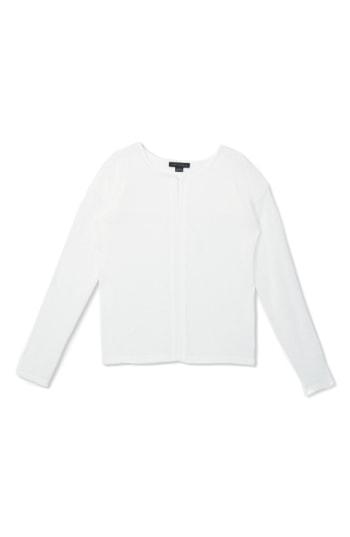 Women's Sanctuary Sienna Woven Trim Top - White