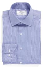 Men's Lorenzo Uomo Trim Fit Solid Dress Shirt 32 - Blue