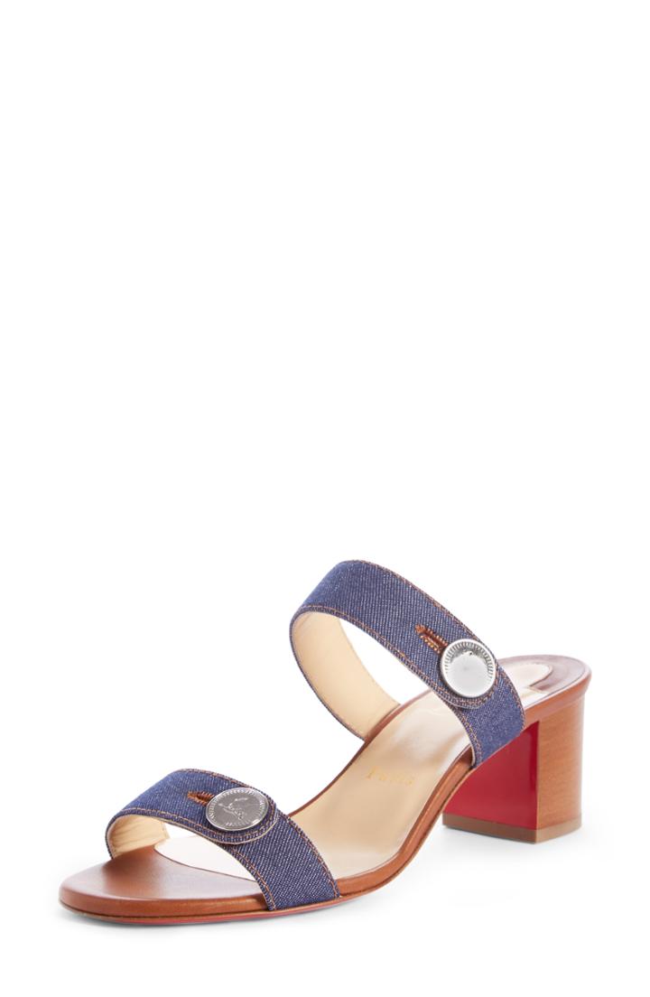 Women's Christian Louboutin Sandenim Double Strap Sandal