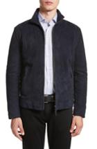 Men's Emporio Armani Regular Fit Mixed Media Jacket Eu - Blue