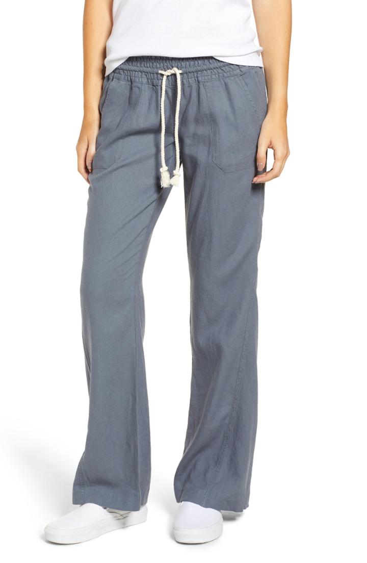 Women's Roxy 'oceanside' Beach Pants - Grey