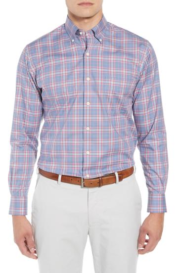Men's Peter Millar Crown Ease Archipelago Fit Plaid Sport Shirt