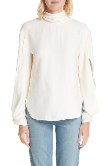 Women's Rejina Pyo Jessie High Neck Blouse Us / 6 Uk - Ivory