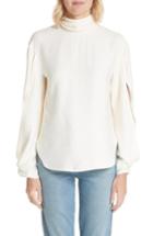 Women's Rejina Pyo Jessie High Neck Blouse Us / 6 Uk - Ivory