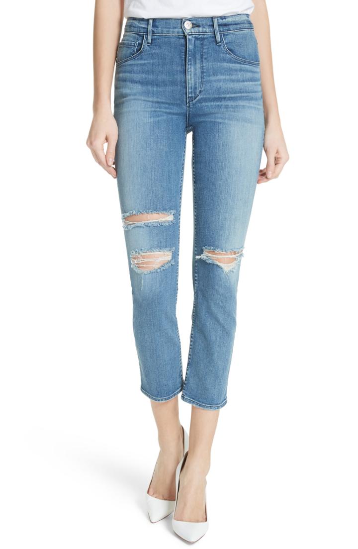 Women's 3x1 Nyc W4 Colette Ripped Crop Skinny Jeans
