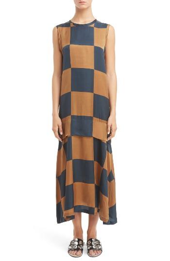 Women's Toga Check Shift Dress