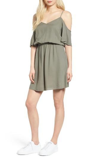 Women's Splendid Cold Shoulder Dress - Green