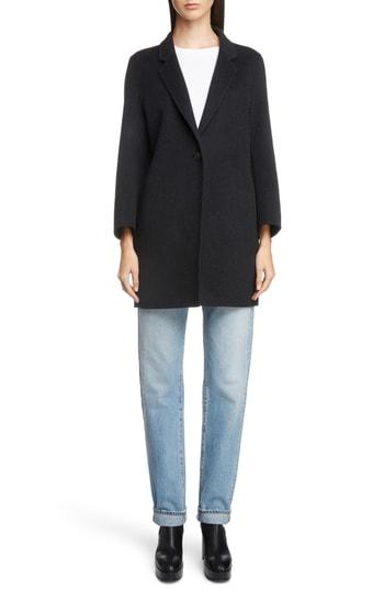 Women's Acne Studios Double Wool & Cashmere Coat Us / 34 Eu - Black