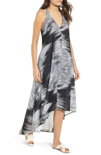 Women's Kenneth Cole New York Racerback Twist High/low Hem Dress - Black