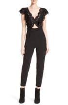 Women's Rebecca Taylor Lace & Silk Jumpsuit