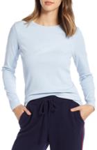 Women's 1901 Rib Crewneck Stretch Cotton Top - Blue