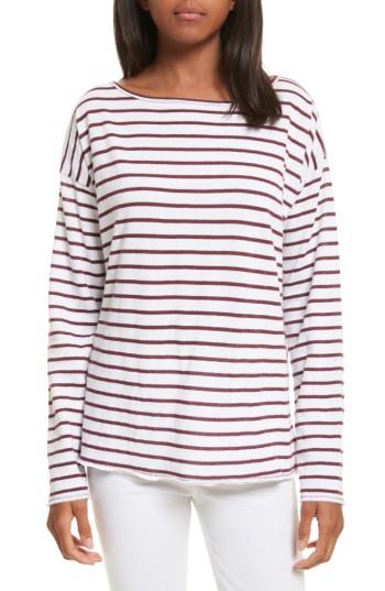 Women's Rag & Bone/jean Dakota Long Sleeve Tee, Size - Red