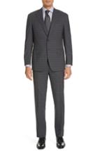 Men's Canali Sienna Classic Fit Plaid Wool Suit
