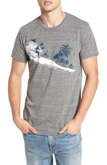Men's Sol Angeles Palm Diamonds Pocket T-shirt, Size - Grey