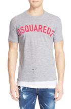Men's Dsquared2 Double Hem Logo T-shirt