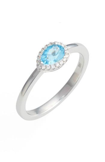 Women's Bony Levy Iris Diamond & Semiprecious Stone Teardrop Ring (nordstrom Exclusive)