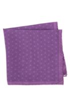 Men's Ted Baker London Starburst Geometric Silk Pocket Square, Size - Purple