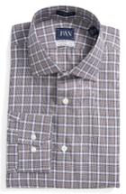 Men's John W. Nordstrom Trim Fit Plaid Dress Shirt 34/35 - Blue