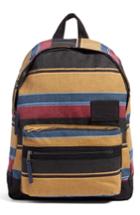 Rvca Tides Stripe Backpack - Yellow