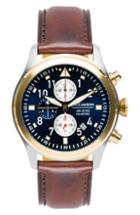 Men's Jack Mason Aviation Chronograph Leather Strap Watch, 42mm