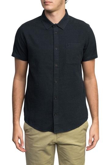 Men's Rvca Dips Woven Shirt - Grey