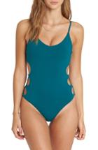 Women's Billabong Sol Searcher One-piece Swimsuit - Blue/green