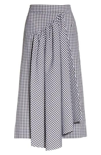 Women's Simone Rocha Three-panel Gingham Midi Skirt Us / 8 Uk - White