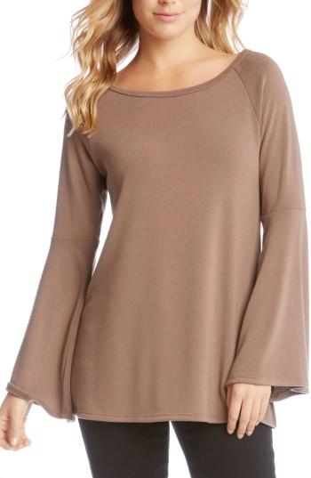 Women's Karen Kane Bell Sleeve Sweater - Brown