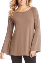 Women's Karen Kane Bell Sleeve Sweater - Brown