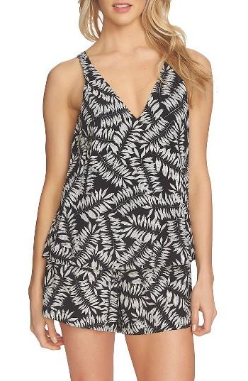 Women's 1.state Sleeveless Romper - Black