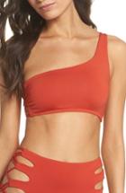 Women's Isabella Rose Paradise One-shoulder Bikini Top - Red