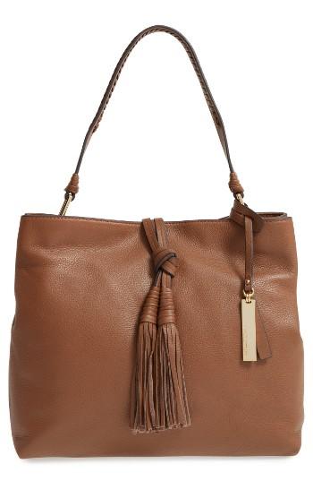 Vince Camuto Taro Leather Hobo - Brown