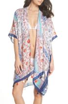Women's Pool To Party Cover-up Kimino, Size - Blue