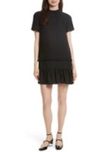 Women's Kate Spade New York Ruffle Shift Dress, Size - Black