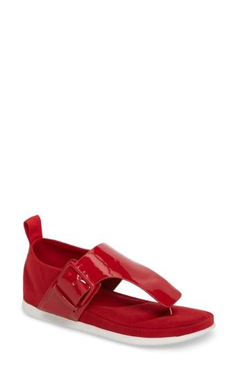 Women's Calvin Klein Dionay Wedge Sandal M - Red