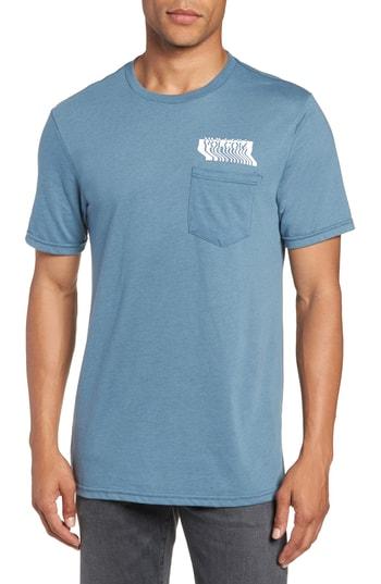Men's Volcom Bard Pocket Cotton Blend T-shirt - Blue