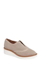 Women's Halogen Leigh Perforated Platform Wedge Sneaker M - Grey