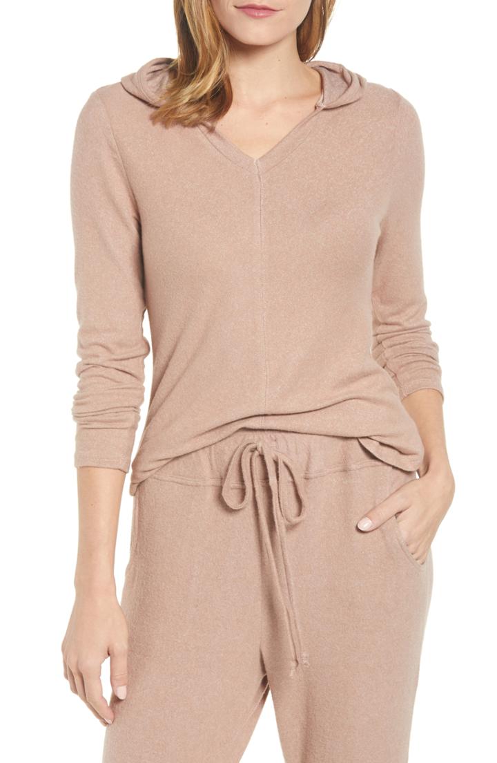 Women's Bobeau Sweater Hoodie - Beige