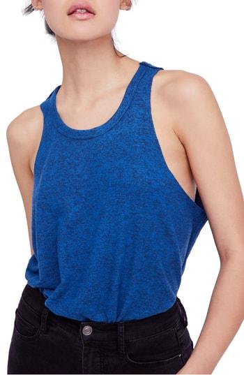 Women's Free People Coziest Swing Tank - Blue