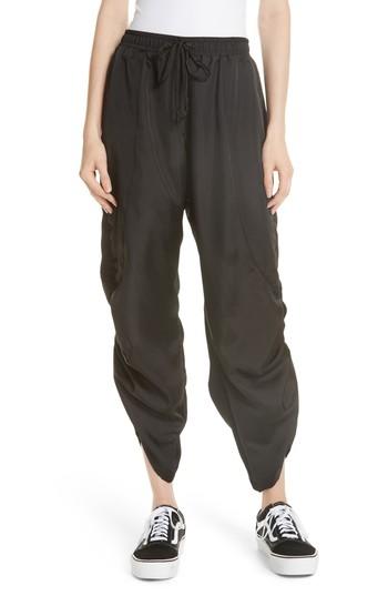 Women's Clu Fold Detail Jogger Pants - Black