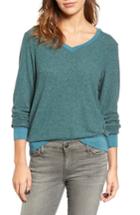 Women's Wildfox V-neck Pullover, Size - Blue