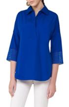 Women's Akris Punto Lace Cuff Blouse