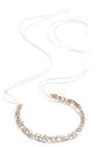 Brides & Hairpins Alegra Crystal Leaf Halo & Sash, Size - Metallic