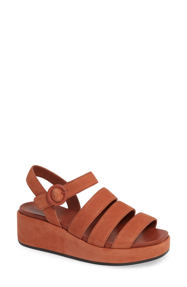 Women's Camper Misia Platform Wedge Sandal Us / 36eu - Brown