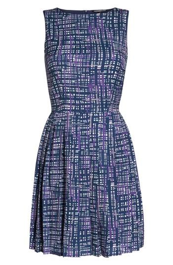 Petite Women's Felicity & Coco Fit & Flare Dress P - Blue